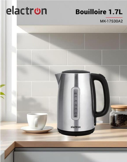 BOUILLOIRE ELECTRIQUE ELACTRON NOIR & INOX – 1.7 L – ELACTRON