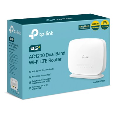 TP-LINK Archer MR505 Routeur WiFi Gigabit AC1200 bi-bande (AC867 + N300) et modem 4G+ Cat6