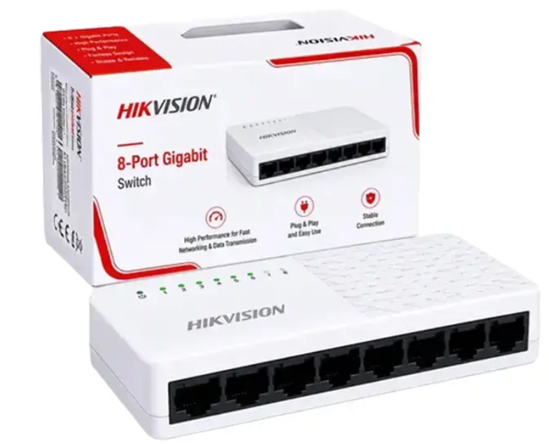 SWITCH HIKVISION DS-3E0508D-O 8PORTS GIGABIT 10/100/1000MBPS