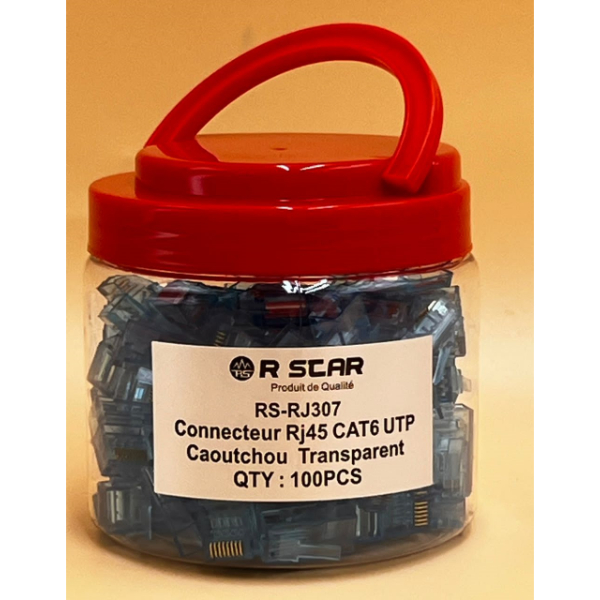 RSCAR CONNECTEUR RS-RJ307 CAOUTCHOU POT DE 100pcs