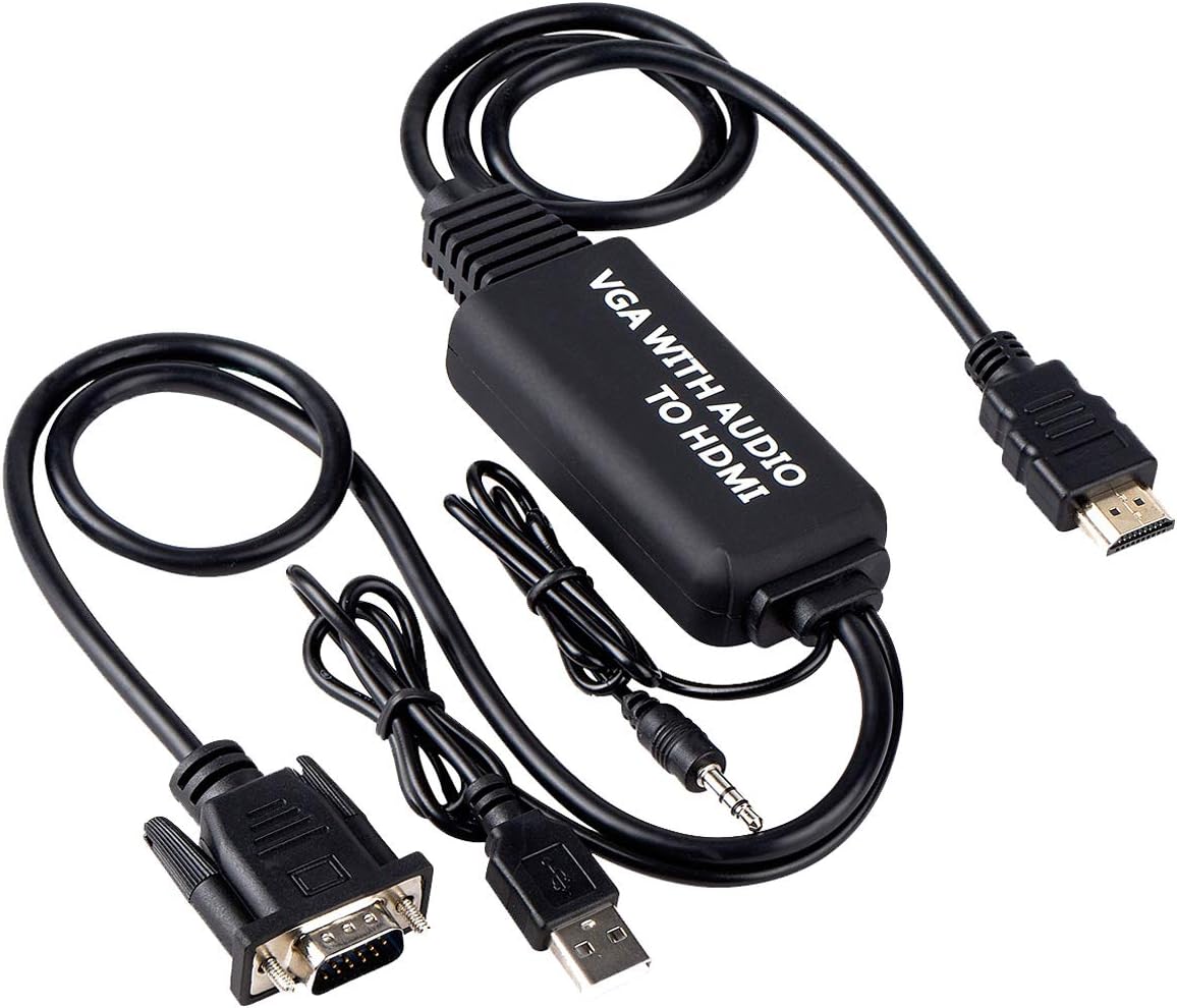 CABLE HDMI TO VGA-HDMI ADAPTER WITH AUDIO