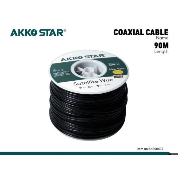 CABLE COAXIAL RG59+2C 90M AKKO STAR AK500402