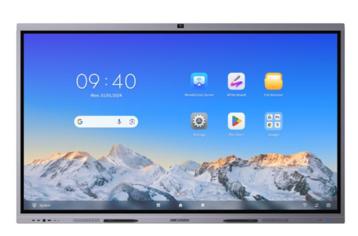 ECRAN INTERACTIF HIKVISION " DS-D5C65RB/B 65 POUCES", 4K, Android 13.0,memory 8GB RAM, build-in 128GB storage ANDROID 13.0