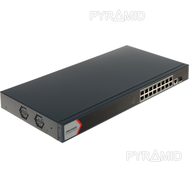 SWITCH HIKVISION DS-3E1518P-EI 16 PORTS / 16PORTS POE -1 PORTSS GIGABIT 1 PRTS FIBRE OPTIQUE GIGABIT PUISSANCE POEOTAL - 230W