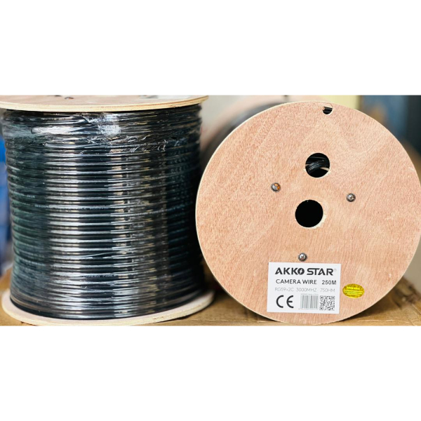 CABLE COAXIAL RG59+2C 300Y AKKO STAR AK500419