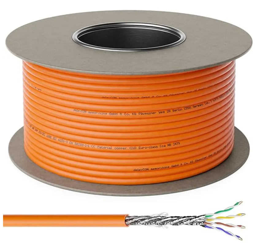 CABLE LAN NEXANS F/FTP CAT6 300M LSZH COULEUR ORANGE