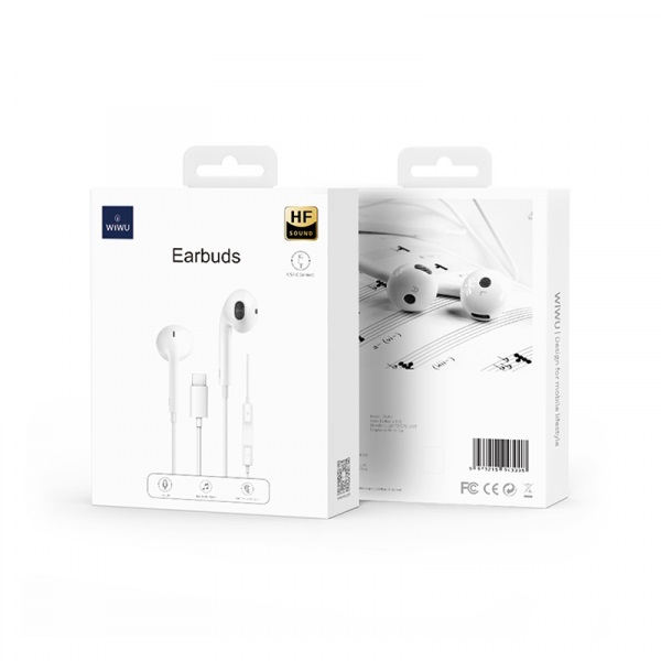 ÉCOUTEUR WIWU FILAIRE SOLOBUDS EB307 USB-C — vue 2