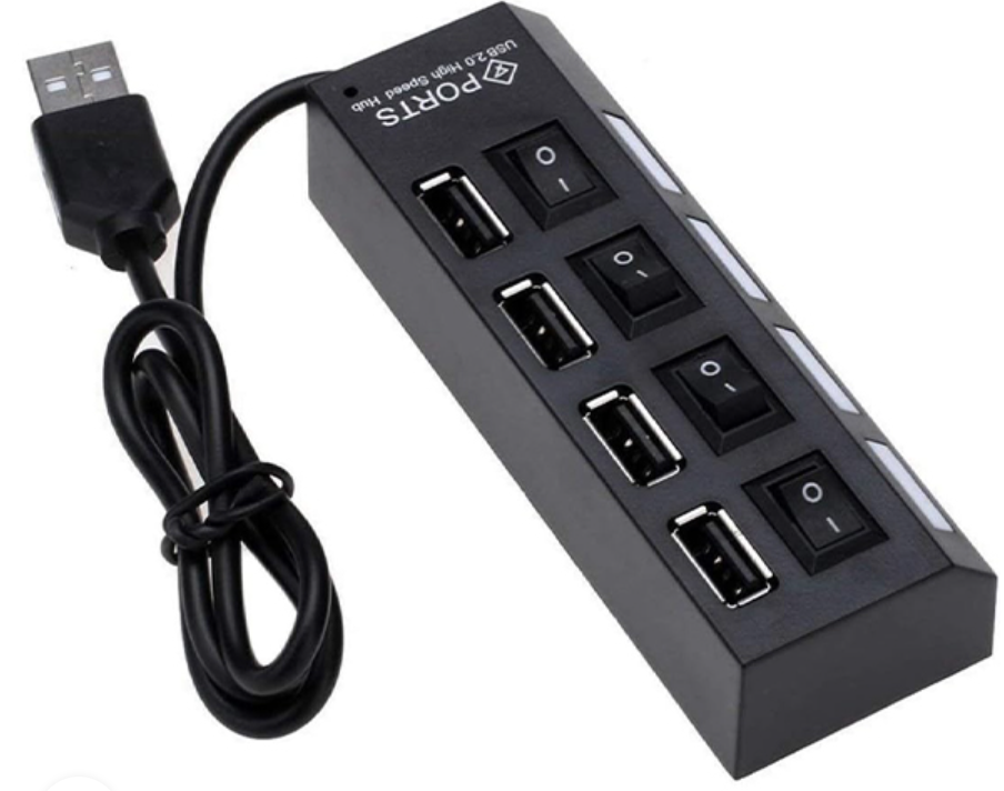 USB 2.0 Hi-Speed à quatre ports