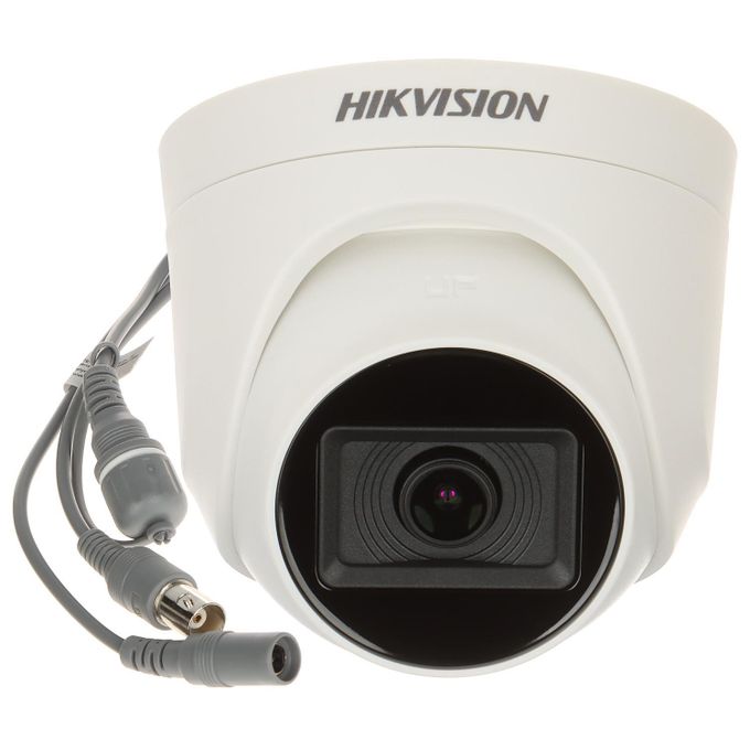 Hikvision DS-2CE76H0T-ITPFS Caméra de tourelle intérieure audio Turbo HD haute performance de 5MP