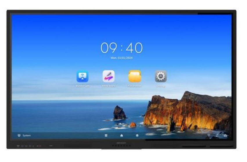 ECRAN INTRATIVE HIKVISION DS-D5B86RB/EL 86* 4K ANDROIT 13.0 - 8GB RAM - 64GB STOKAGE - ECRAN 86 POUCES