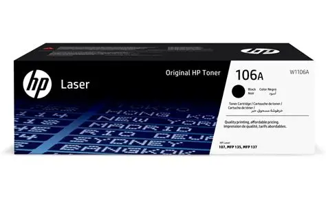 CARTOUCHE HP 106A NOIR (WW1106A) NOIR ORIGINAL
