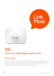 OUTDOOR TENDA 09 5GHZ 23DBI 11AC 867MBPS GIGABIT OUTDOOR CPE