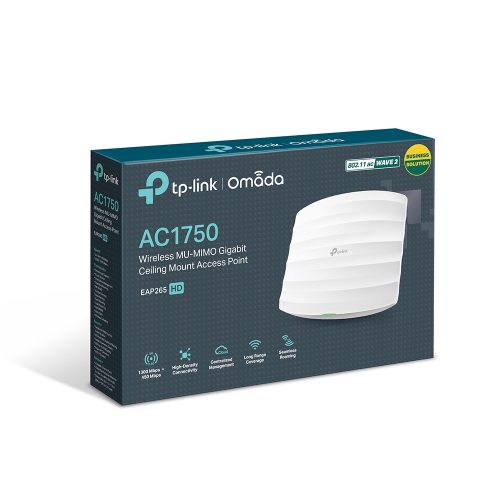 Point d’accès WiFi AC1750 MU-MIMO Gigabit plafonnier EAP265 HD