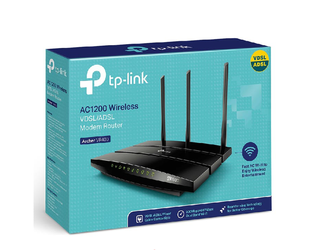 TP-LINK AC1200 Wireless VDSL/ADSL Modem Router