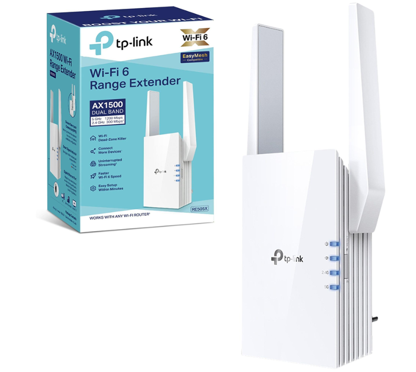 TP-Link wifi 6 Range Extender AX1500 RE505X