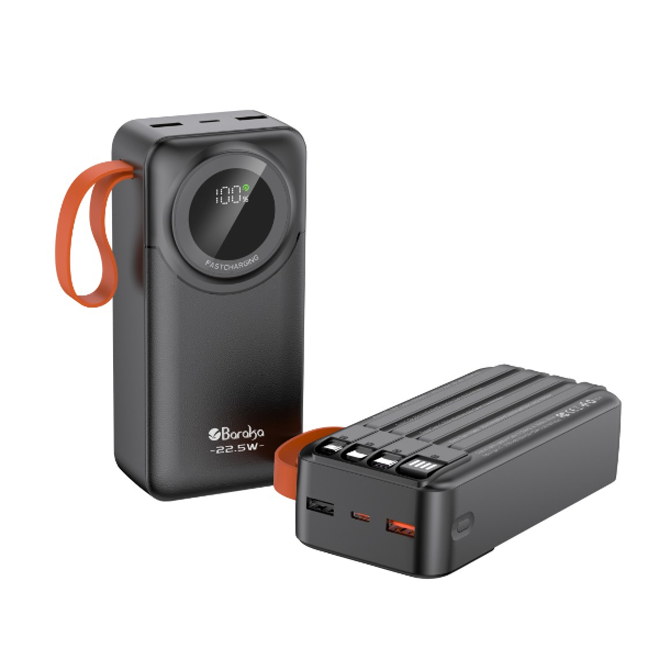 Power Bank 30000mAh Noir Avec 2 Sorties