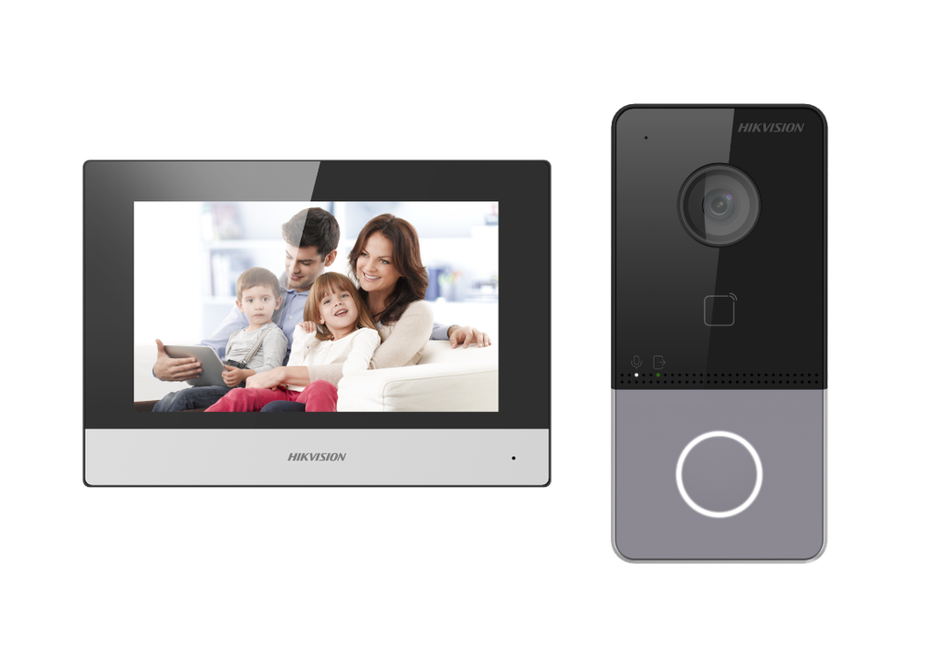 Kit Hikvision DS-KIS213(B)(O-STD) d'interphone vidéo HD à 4 fils
