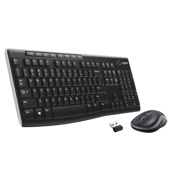 Ensemble clavier + souris sans fil Logitech MK270 (Original) connectivité avec Dongle USB (QWERTY Anglais)