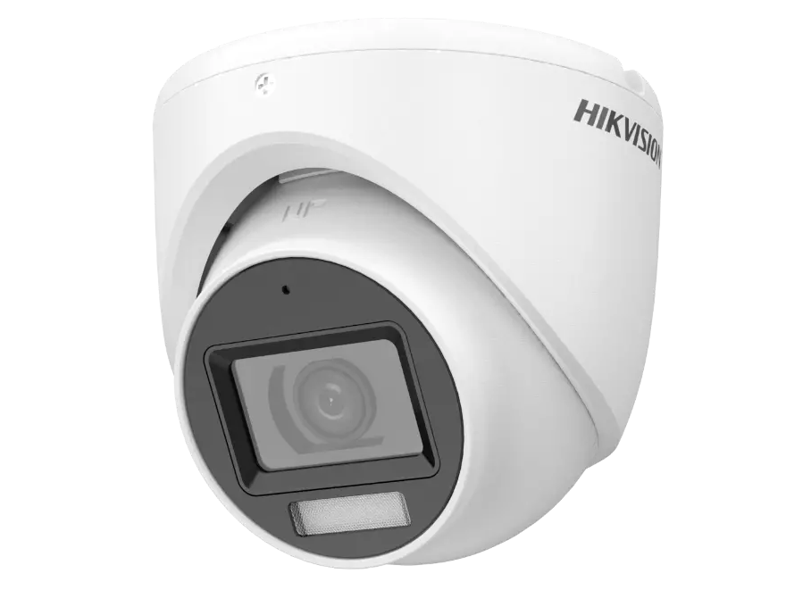 Caméra Hikvision DS-2CE76KOT-LPFS(2.8mm) tourelle fixe intérieure hybride intelligente 3K avec éclairage et audio