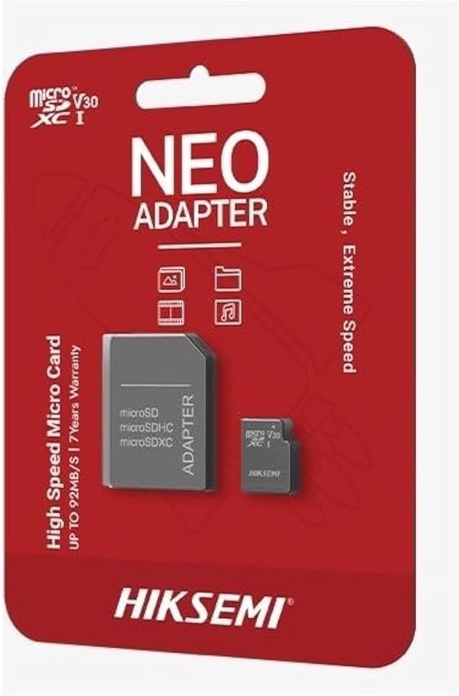 CARTE MEMOIR MICRO SD HD 10MB S HS-TF C HIKSEMI / HIKVISION NEO 16GB