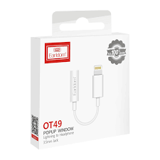 ADAPTATEUR EARLDOM ET-OT49 LIGHTNING TO JACK 3.5 MM