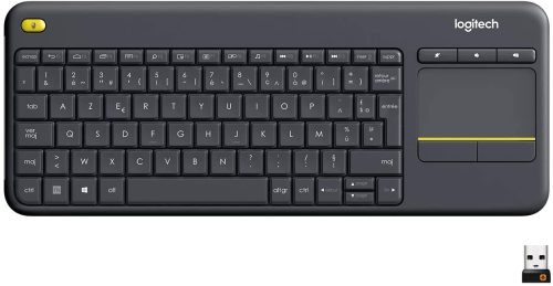 Clavier Logitech K400 Plus sans Fil avec Pavé Tactile pour PC Connecté à TV