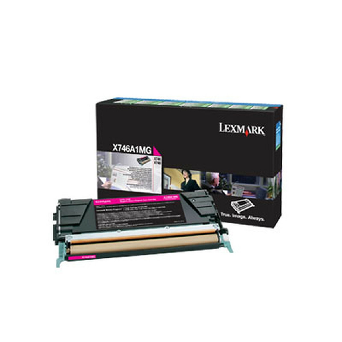 Toner lexmark x746a1mg magenta