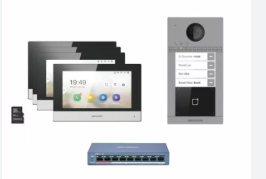 Kit Hikvision DS-KIS121(O-STD) d'interphone vidéo HD à 4 fils