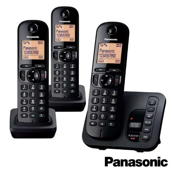 TELEPHONE PANASONIC KX-TGC223 TRIO NOIR