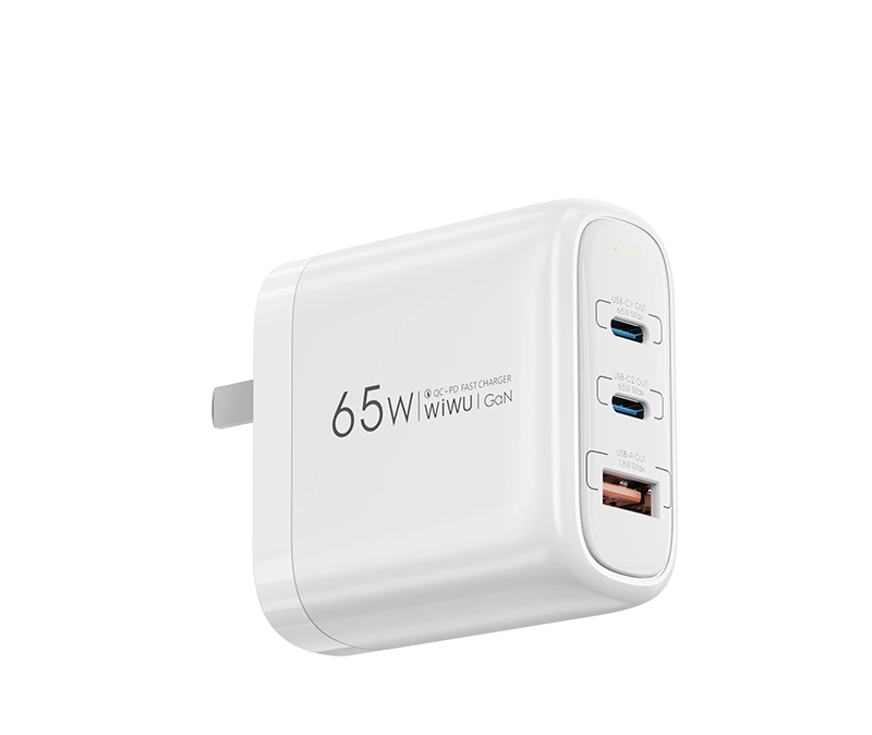 WIWU ARK 65W QC+PD GAN FEAST CHARGEUR (EU) WI-U024 2USB C /1 USB A